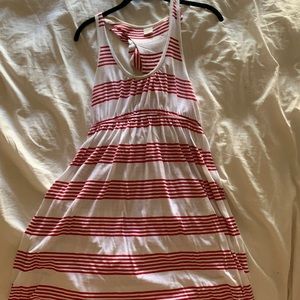 Xhilaration red and white striped dress in medium